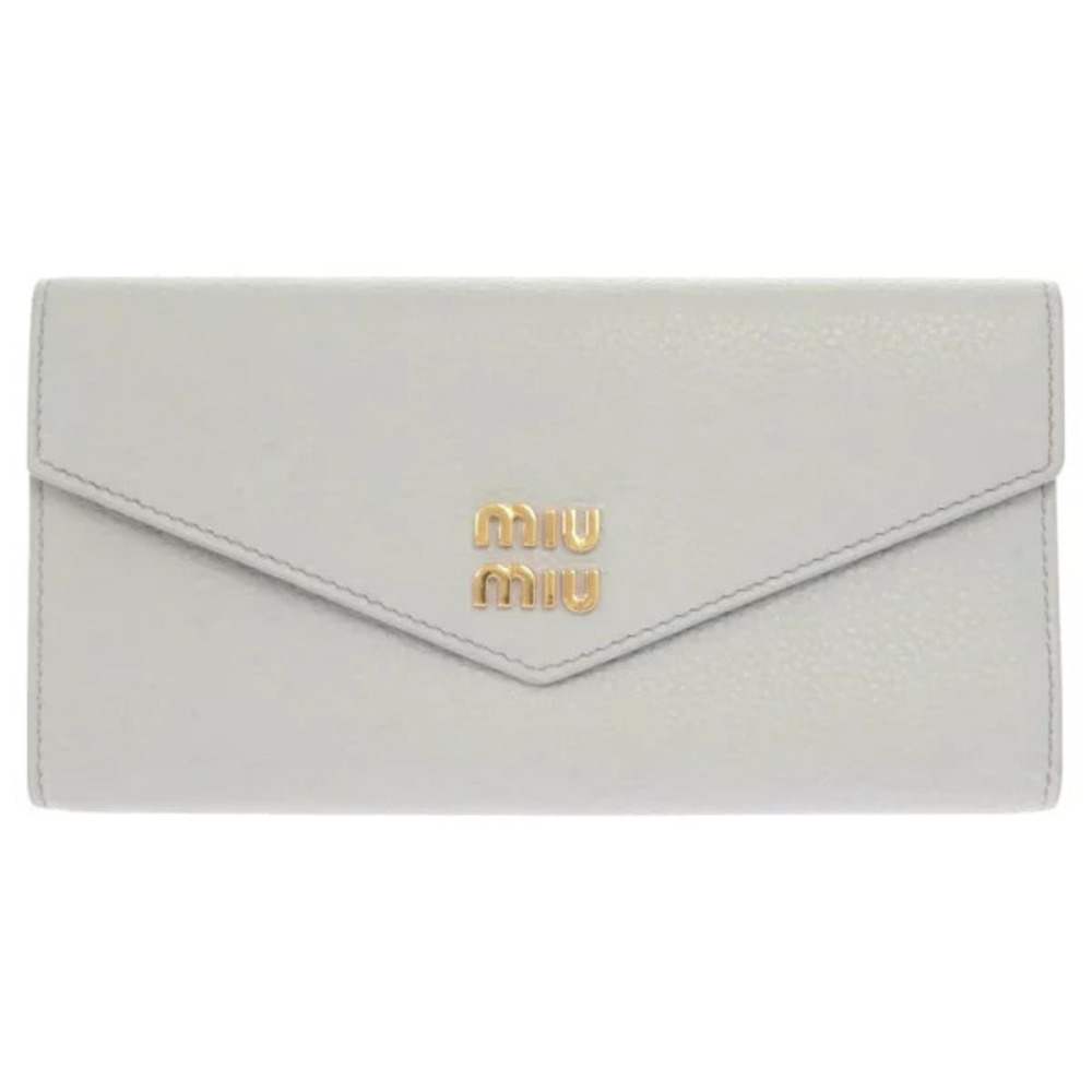 Miu Miu Envelope Wallet White